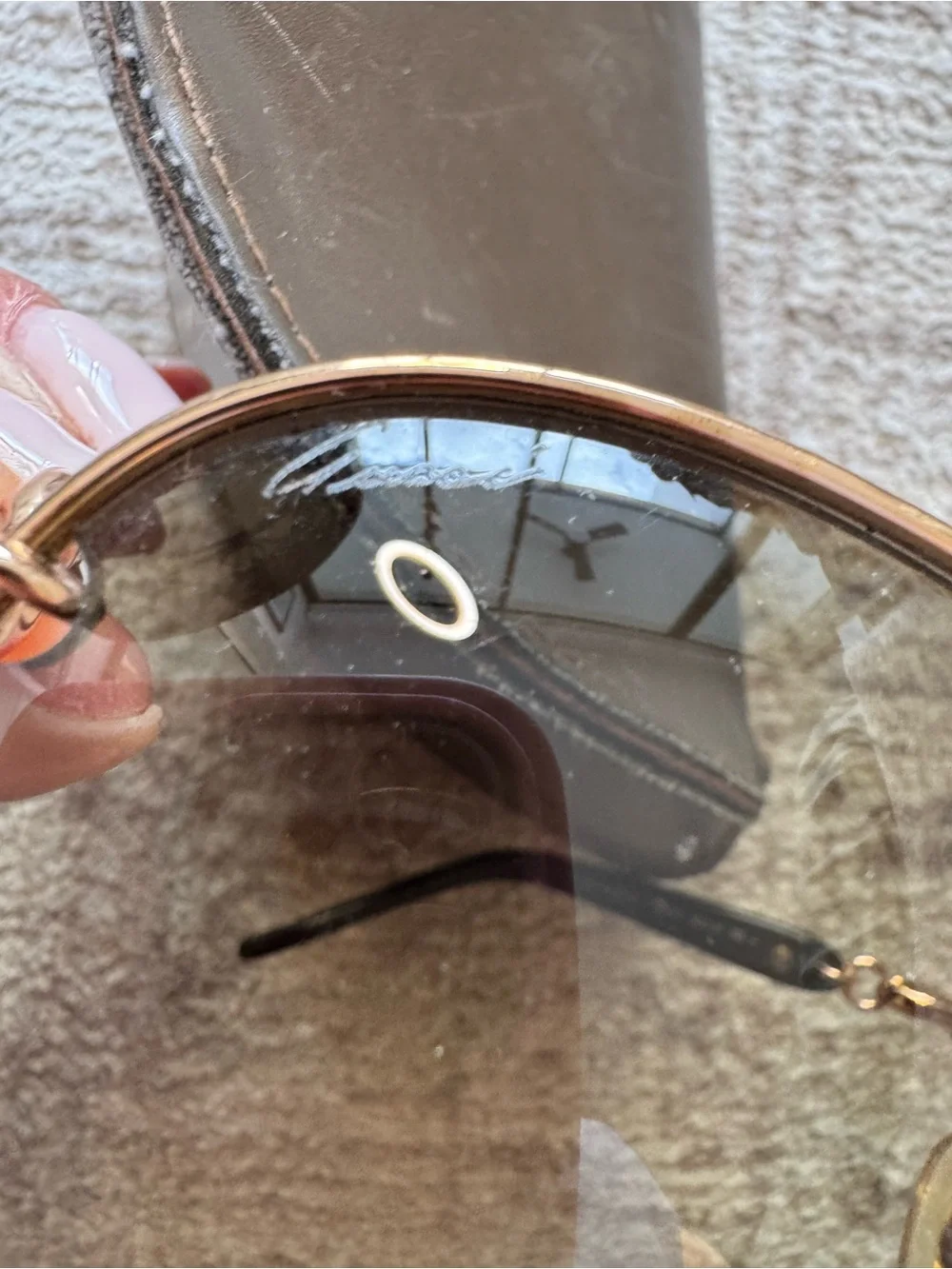Gucci Marina Chain Aviator Sunglasses GG 4225/S Gold Black